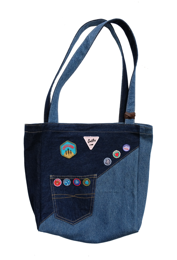 EarthSavvy X Outliv ‘Savvy Tote’ - denim pocket