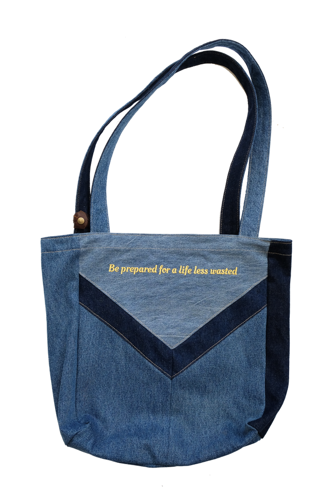 EarthSavvy X Outliv ‘Savvy Tote’ - denim pocket